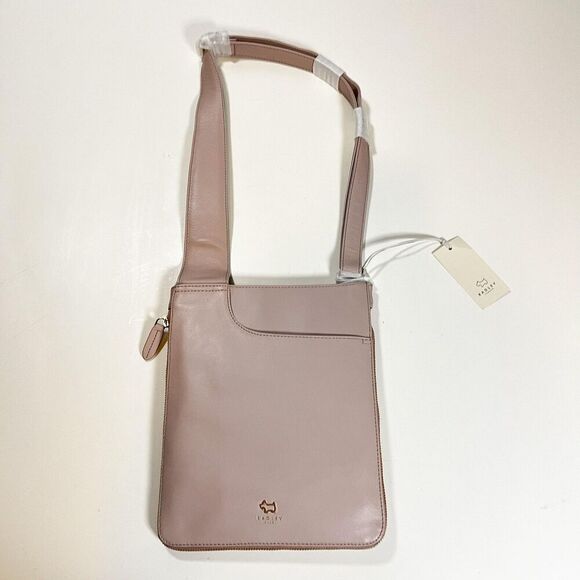 Radley london blush pink - Gem Radley London Crossbody Bag Womens Medium Blush Pink Leather Shoulder Zip Around